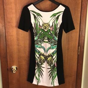 Juicy Couture floral panel bodycon dress 2